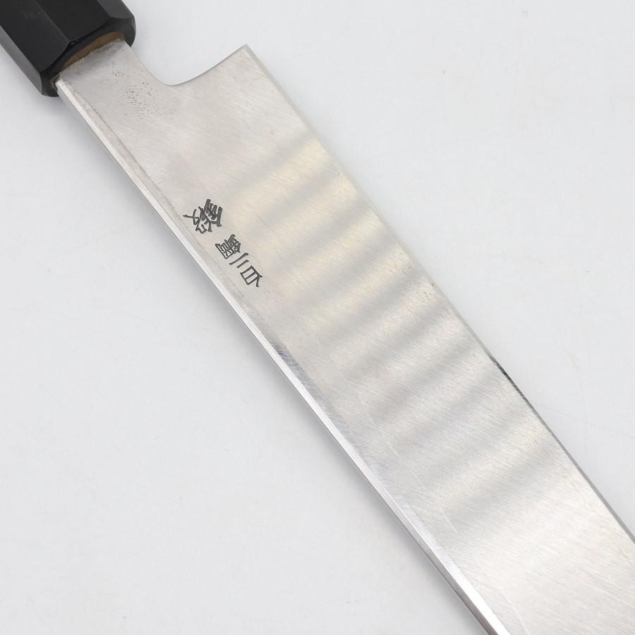 【ボーナスストアPlus】堺一文字光秀 白二鋼 鍛 切付包丁 一尺 八角柄 鞘付き 刃渡り約300mm 和包丁 |  | 08