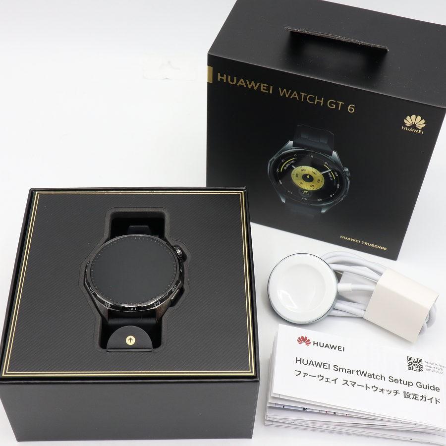 ボーナスストア+5％】HUAWEI WATCH GT6 46mm ATM-B19-BK ブラック 