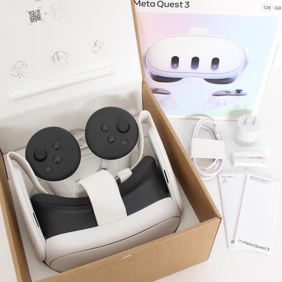 ボーナスストア+5％【美品】Meta Quest 3 128GB VR ヘッドマウント 