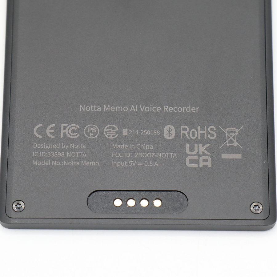ボーナスストア+5％【美品】Notta Memo ブラック 32GB AIボイス 