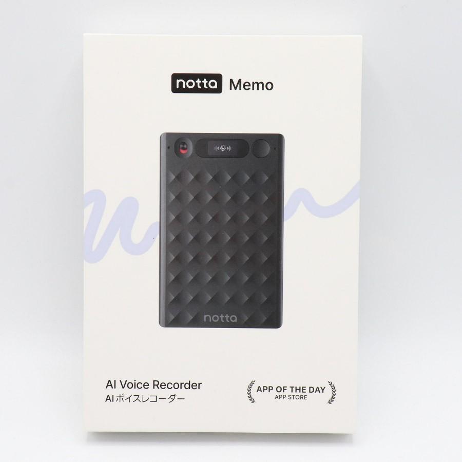 ボーナスストア+5％【美品】Notta Memo ブラック 32GB AIボイス 