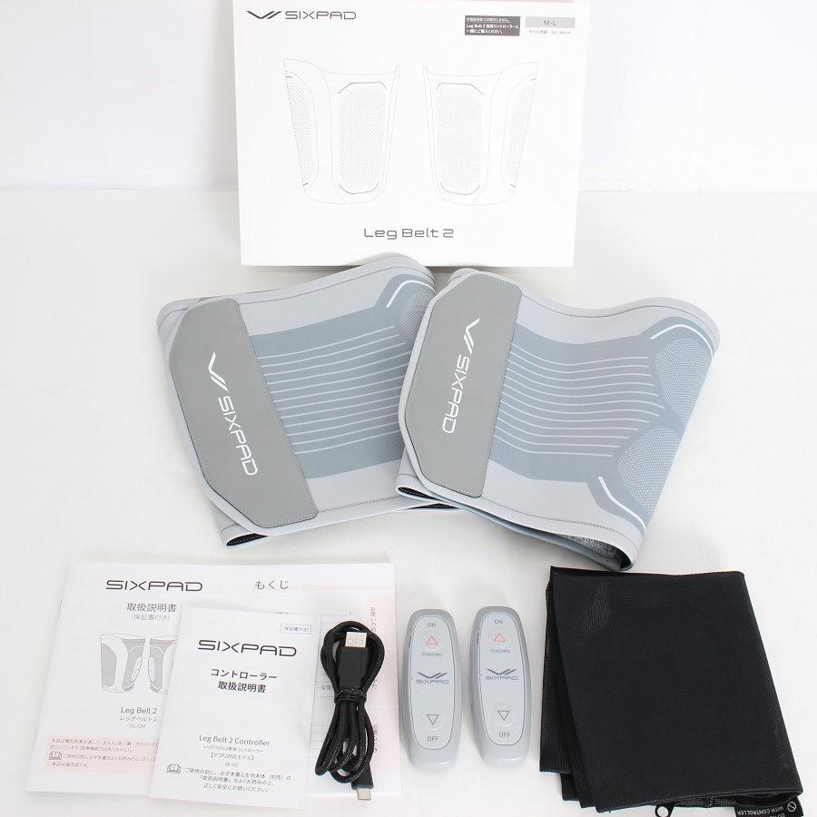 ボーナスストア+5％【美品】MTG SIXPAD Leg Belt 2 SE-CM-14B-L グレー 専用コントローラー付 シックスパッド レッグベルト2 本体 | 