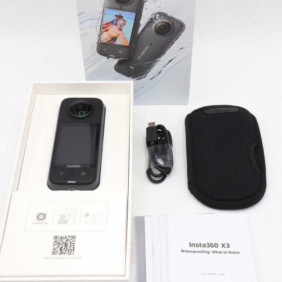 ボーナスストア+5％【美品】Insta360 X3 CINSAAQ/B 360度カメラ 全天球 
