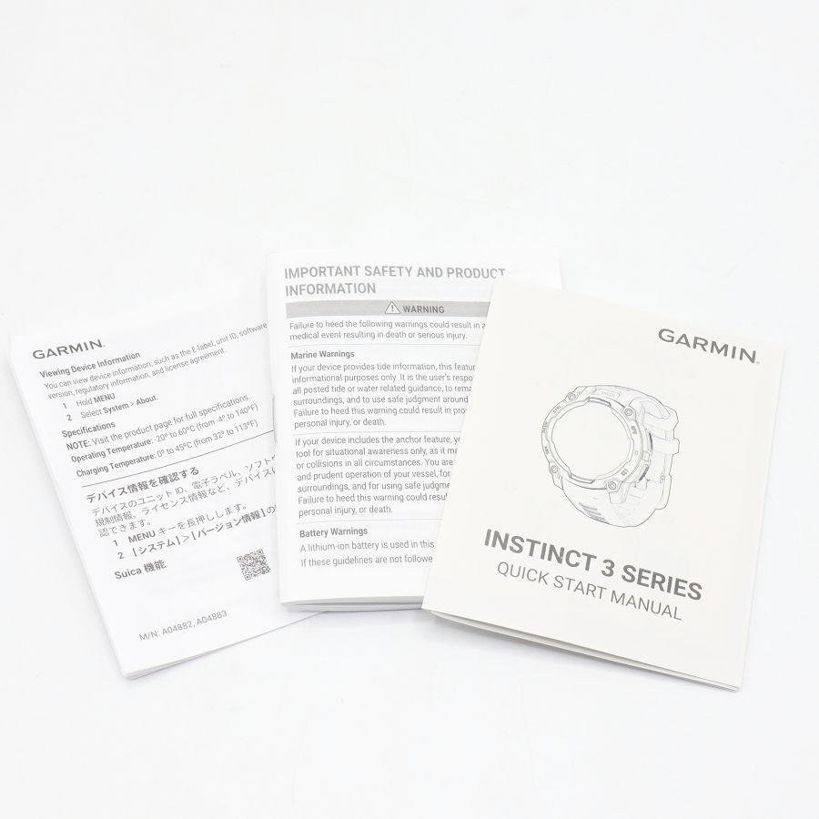 ボーナスストア+5％【美品】GARMIN Instinct 3 Dual Power 45mm 010-02934-31 Twilight インスティンクト スリー デュアル パワー ガーミン 本体 |  | 14