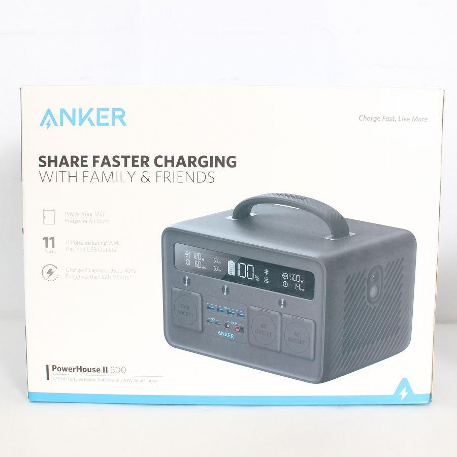 ボーナスストア+5％】Anker PowerHouse II 800 black A1750511 778Wh