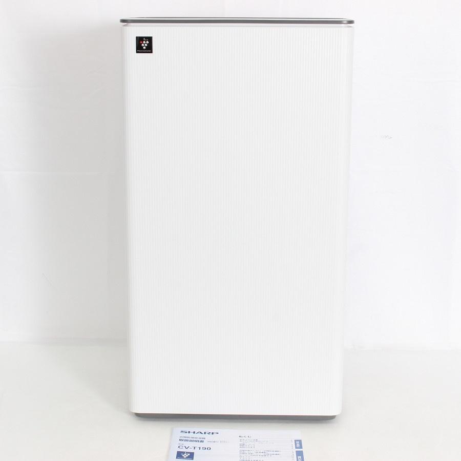 ボーナスストア+5％【美品】シャープ CV-T190-W ホワイト 衣類乾燥除湿機 4.5L プラズマクラスター SHARP 本体 | 