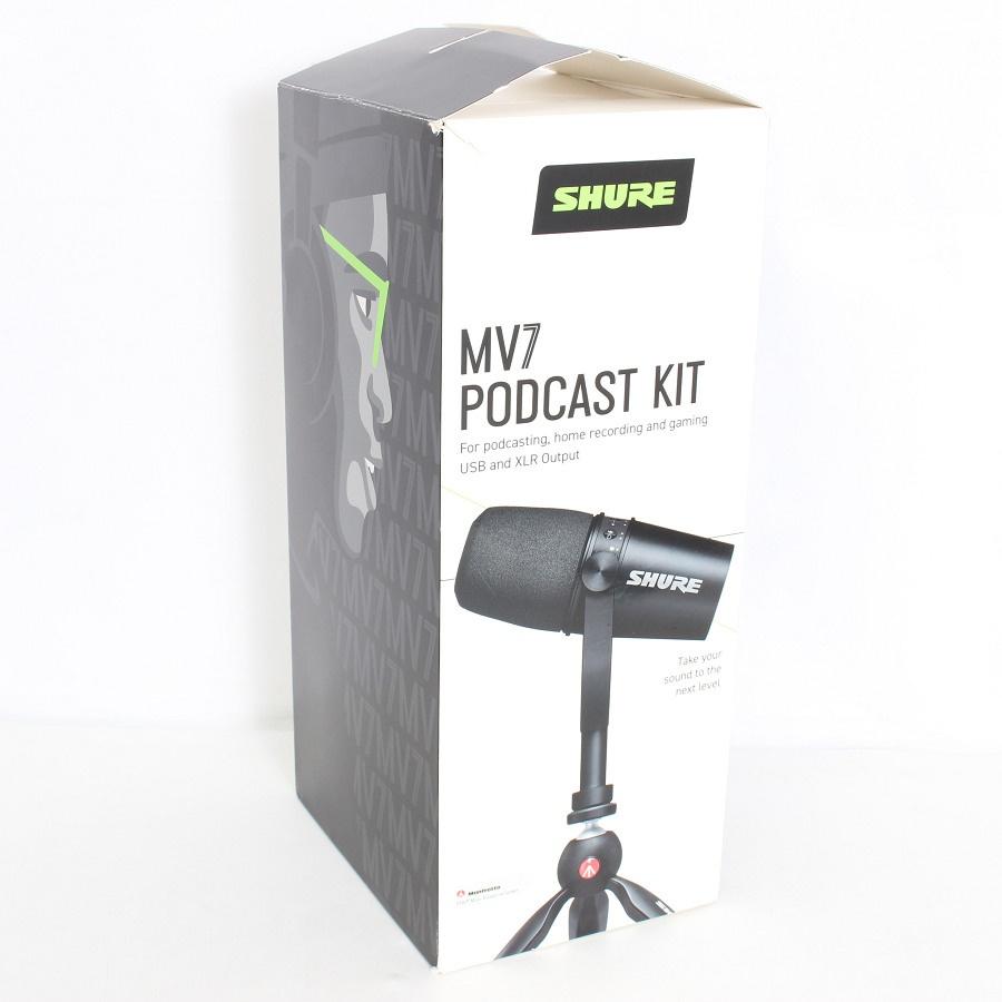 ボーナスストア+5％【美品】SHURE MOTIV MV7-K-BNDL-J ブラック ポット