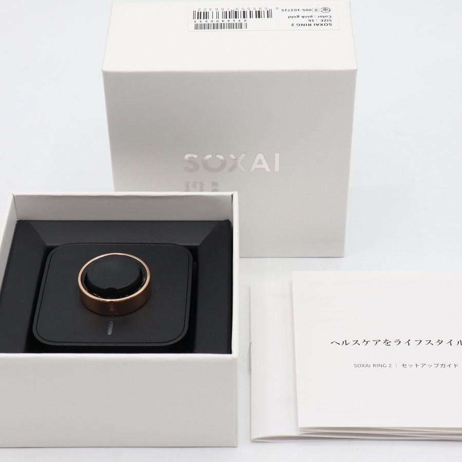 ボーナスストア+5％【美品】SOXAI RING 2 ピンクゴールド 16号