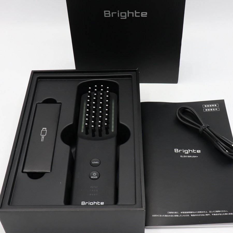 【ボーナスストア+5％】Brighte ELEKI BRUSH+ BRT-FSB180 ブラック 美顔器 EMS フェイスケア ブライト エレキブラシ 本体 | 