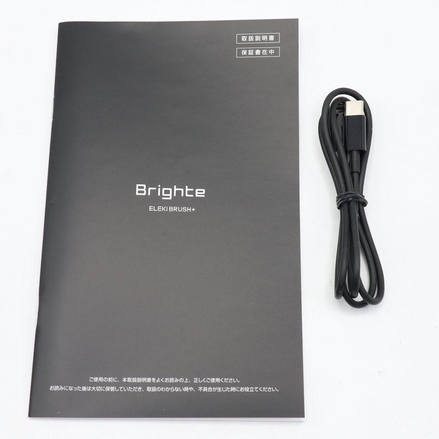 【ボーナスストア+5％】Brighte ELEKI BRUSH+ BRT-FSB180 ブラック 美顔器 EMS フェイスケア ブライト エレキブラシ 本体 |  | 08