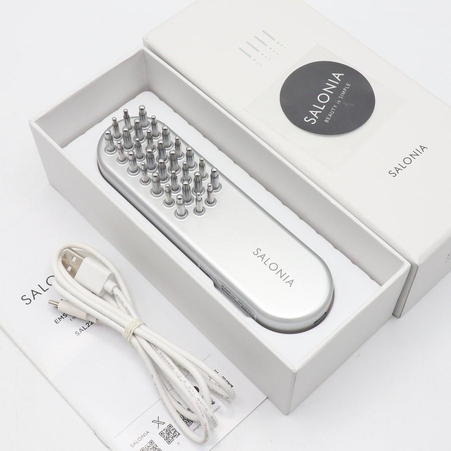 ボーナスストア+5％【美品】SALONIA SAL22206SL EMS 充電式ハリ美容ブラシ 美顔器 サロニア 本体 | 