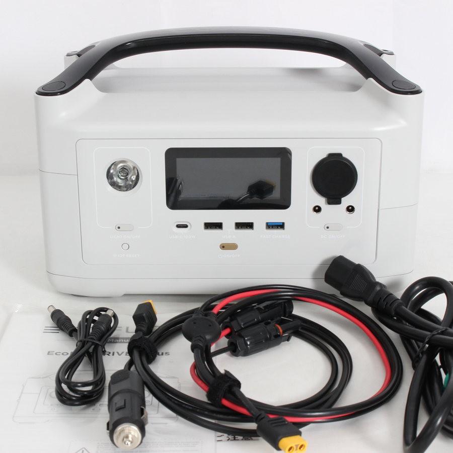 ボーナスストア+5％【美品】EcoFlow RIVER Plus ホワイト RIVER-Plus-JP 360Wh エコフロー リバープラス ポータブル電源 本体 | 