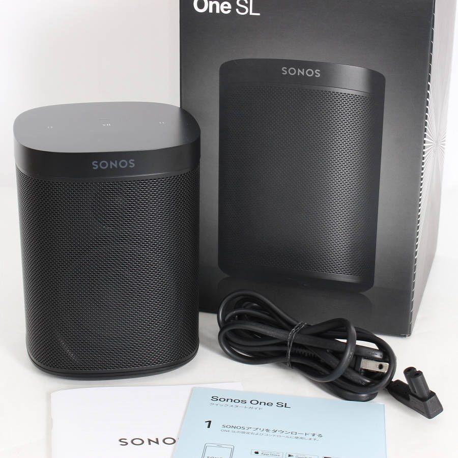 ボーナスストア+5％【美品】Sonos One SL ONESLJP1BLK ブラック ワイヤレススピーカー AirPlay2対応 ホームシアターサラウンドシステム 本体 | 