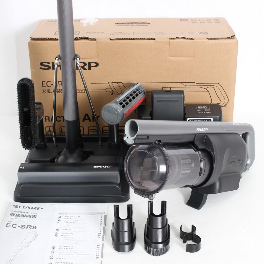 【ボーナスストア+5％】シャープ RACTIVE Air POWER EC-SR9-B ブラック系 コードレススティック掃除機 SHARP 本体 | 