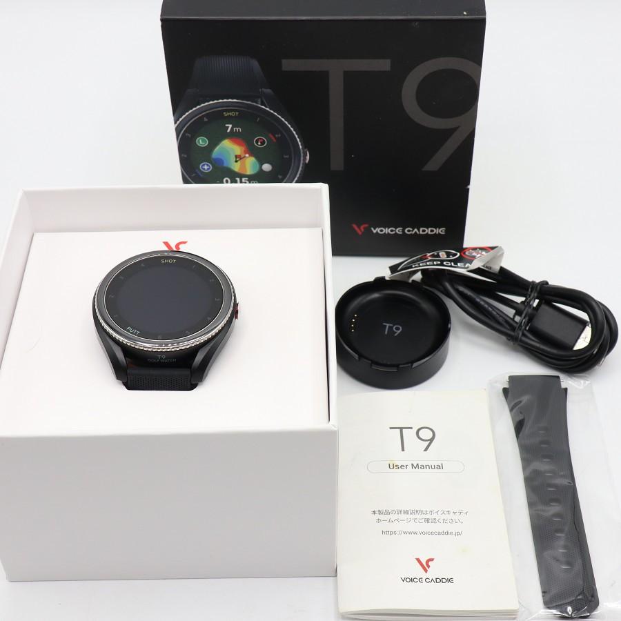 【ボーナスストア+5％】VOICE CADDIE T9 ブラック 腕時計タイプ ゴルフ用距離計 ボイスキャディ 本体 | 