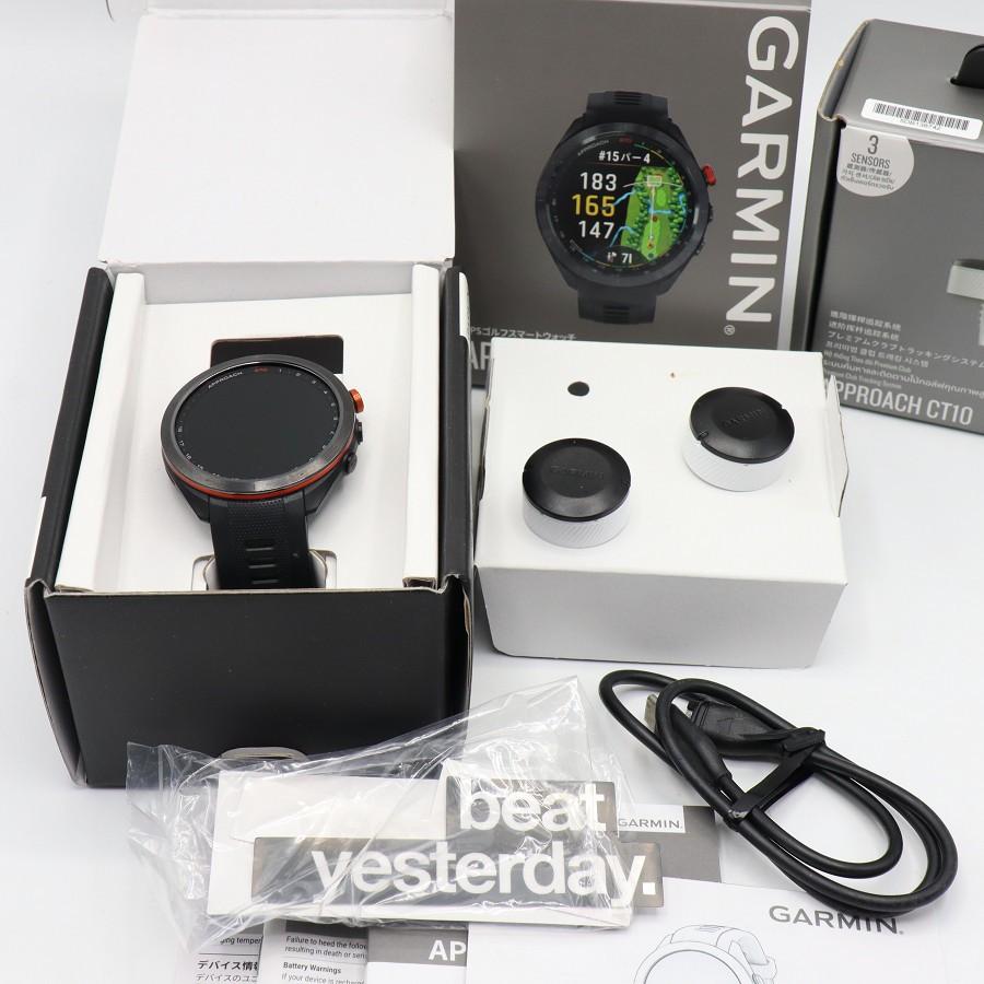 ボーナスストア+5％【美品】GARMIN Approach S70 47mm Black 010-02746-22 スマートウォッチ アプローチ ゴルフ ガーミン 本体 | 