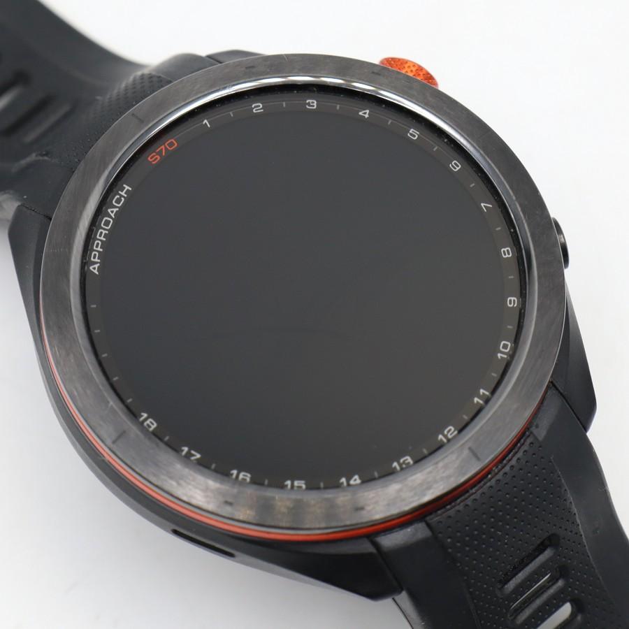 ボーナスストア+5％【美品】GARMIN Approach S70 47mm Black 010-02746-22 スマートウォッチ アプローチ ゴルフ ガーミン 本体 |  | 01