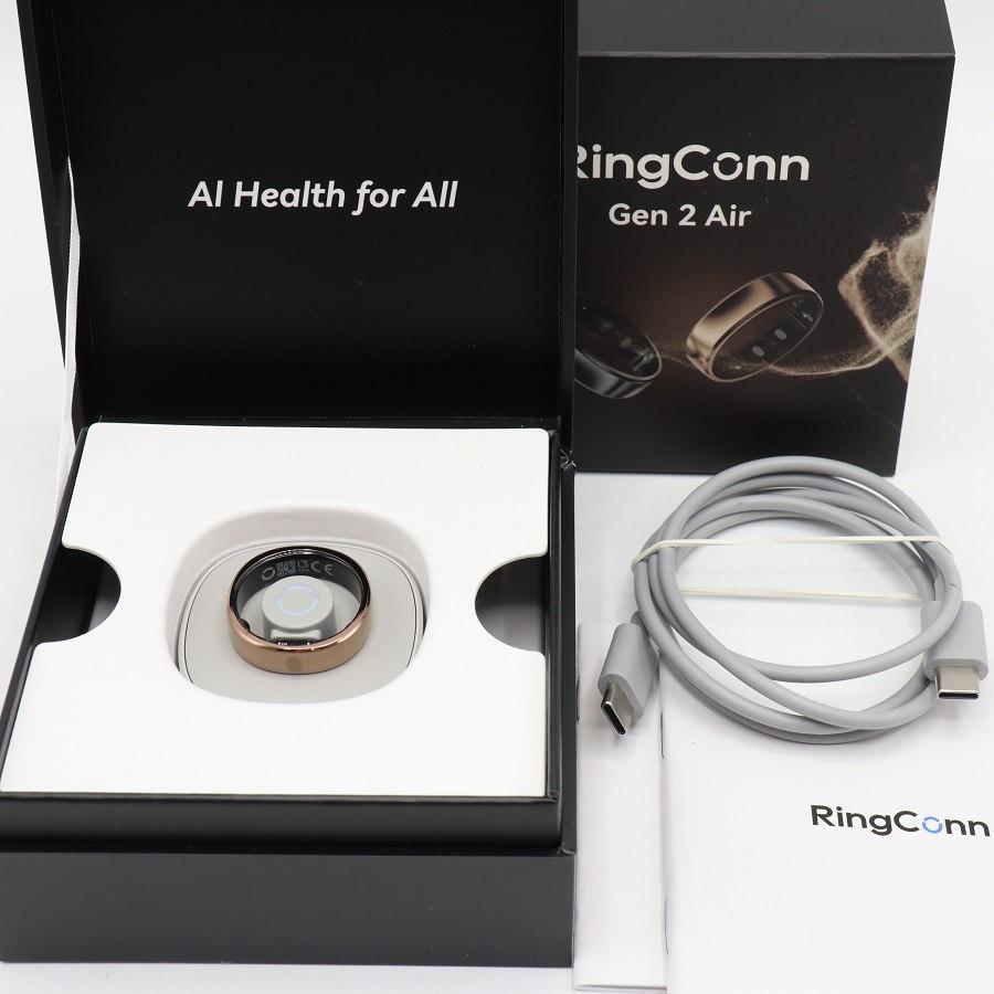 ボーナスストアPlus【美品】RingConn Gen2 Air RCA-02-124031302 デューンゴールド US13号 スマートリング リンコン 本体 | 