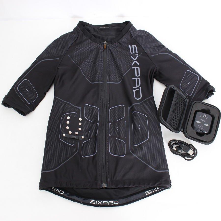 ボーナスストア+5％【美品】MTG SIXPAD Powersuit HOME GYM トップ SE-AM00A メンズ Sサイズ リモコン付き シックスパッド ホームジム パワースーツ 本体 | 