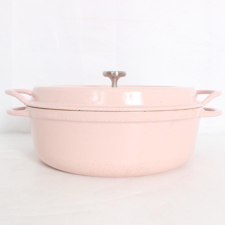 【ボーナスストア+5％】バーミキュラ オーブンポットラウンド 26cm SUKIYAKI PNK26RS パールピンク 無水 ホーロー 両手鍋 本体 |  | 01