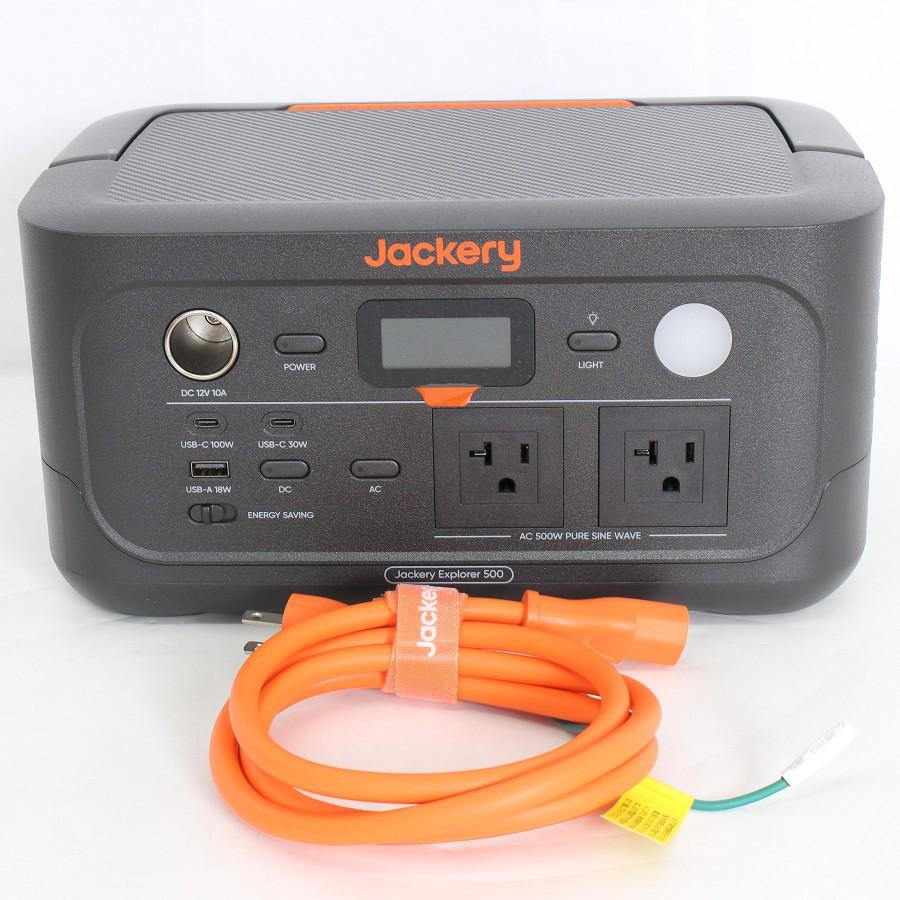 ボーナスストアPlus【美品】Jackery ポータブル電源 500 New JE-500A 512Wh/20000mAh ポータブル電源 蓄電池 非常用電源 ジャクリ 本体 | 