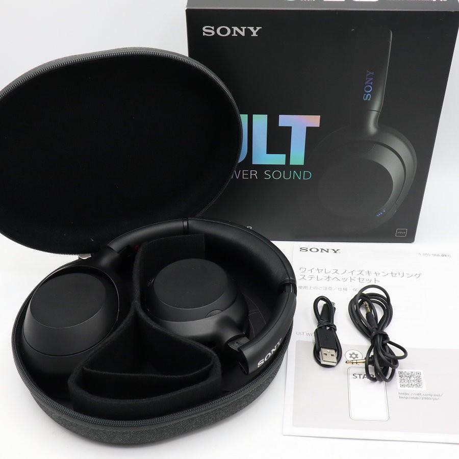 ボーナスストアPlus【美品】SONY ULT WEAR WH-ULT900N-BC ブラック ワイヤレスノイズキャンセリングステレオヘッドセット ソニー アルトウェア ヘッドホン 本体 | 