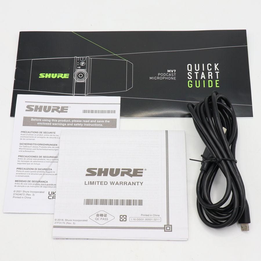 ボーナスストア+5％【美品】SHURE MOTIV MV7-K-J ブラック ポッドキャスト マイクロホン ダイナミックマイク シュア 本体 |  | 11