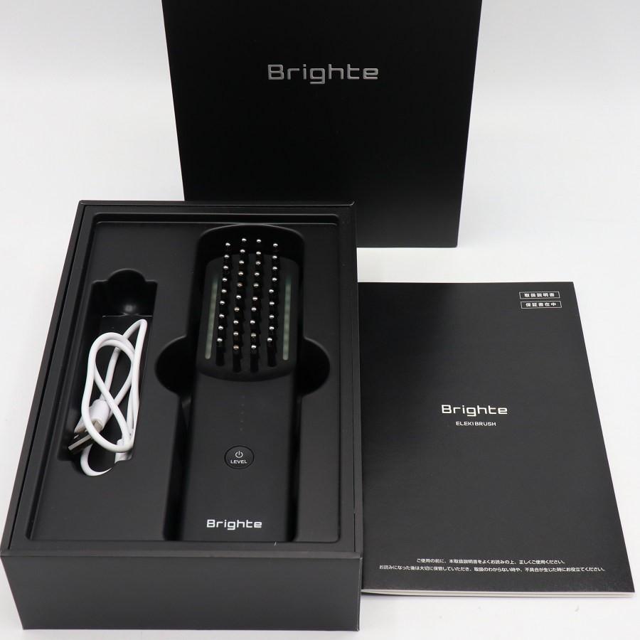 【ボーナスストア+5％】Brighte ELEKI BRUSH BRT-FS145 ブラック 美顔器 EMS フェイスケア ブライト エレキブラシ 本体 | 