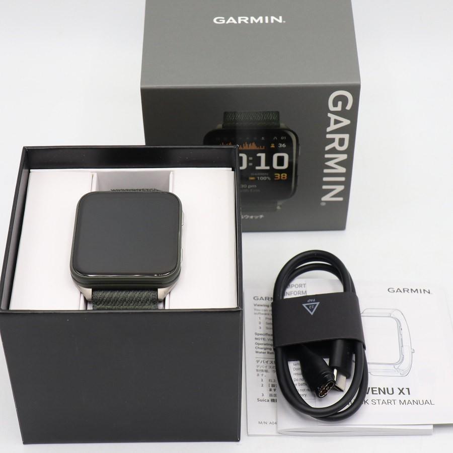 ボーナスストアPlus【美品】GARMIN Venu X1 010-02980-22 Moss スマートウォッチ べニュー モス ガーミン 本体 | 