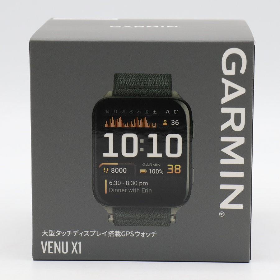 ボーナスストアPlus【美品】GARMIN Venu X1 010-02980-22 Moss スマートウォッチ べニュー モス ガーミン 本体 |  | 12