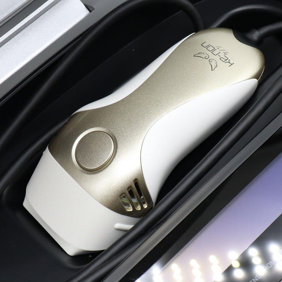 ボーナスストア+5％【美品】ケノン Ver.8.6 スーパープレミアム2カートリッジ付き 脱毛器 kenon 本体 |  | 01