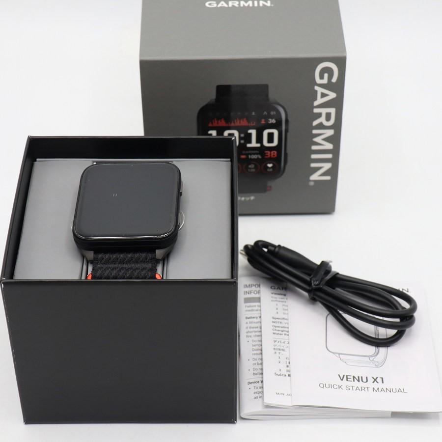 ボーナスストアPlus【美品】GARMIN Venu X1 010-02980-12 Black スマートウォッチ べニュー ブラック ガーミン 本体 | 