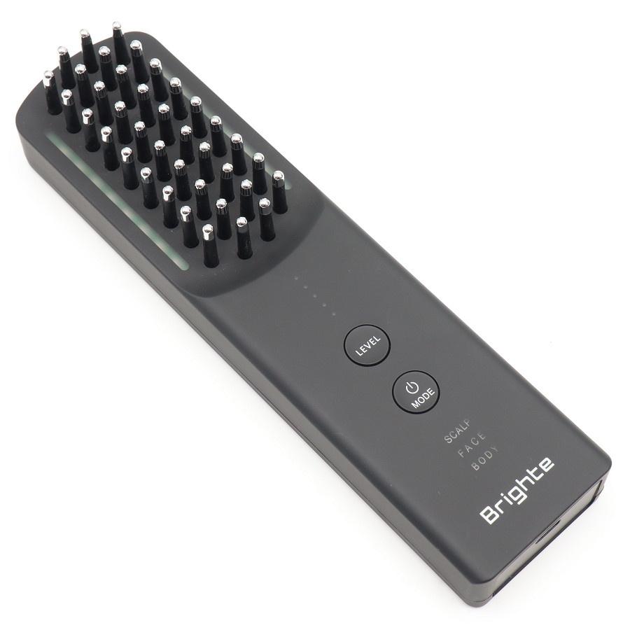 ボーナスストア+5％【美品】Brighte ELEKI BRUSH+ BRT-FSB180 ブラック 美顔器 EMS フェイスケア ブライト エレキブラシ 本体 |  | 01