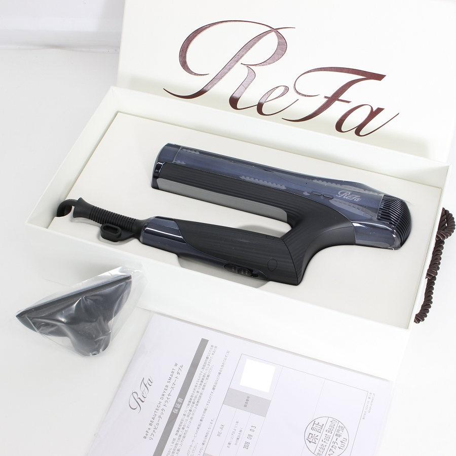 ボーナスストアPlus【新品】MTG ReFa BEAUTECH DRYER SMART W RE-AX-03A ブラック ヘアドライヤー ビューテック スマート ダブル リファ 本体 | 