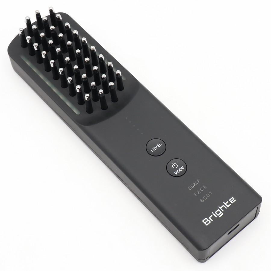 【ボーナスストア+5％】Brighte ELEKI BRUSH+ BRT-FSB180 ブラック 美顔器 EMS フェイスケア ブライト エレキブラシ 本体 |  | 01