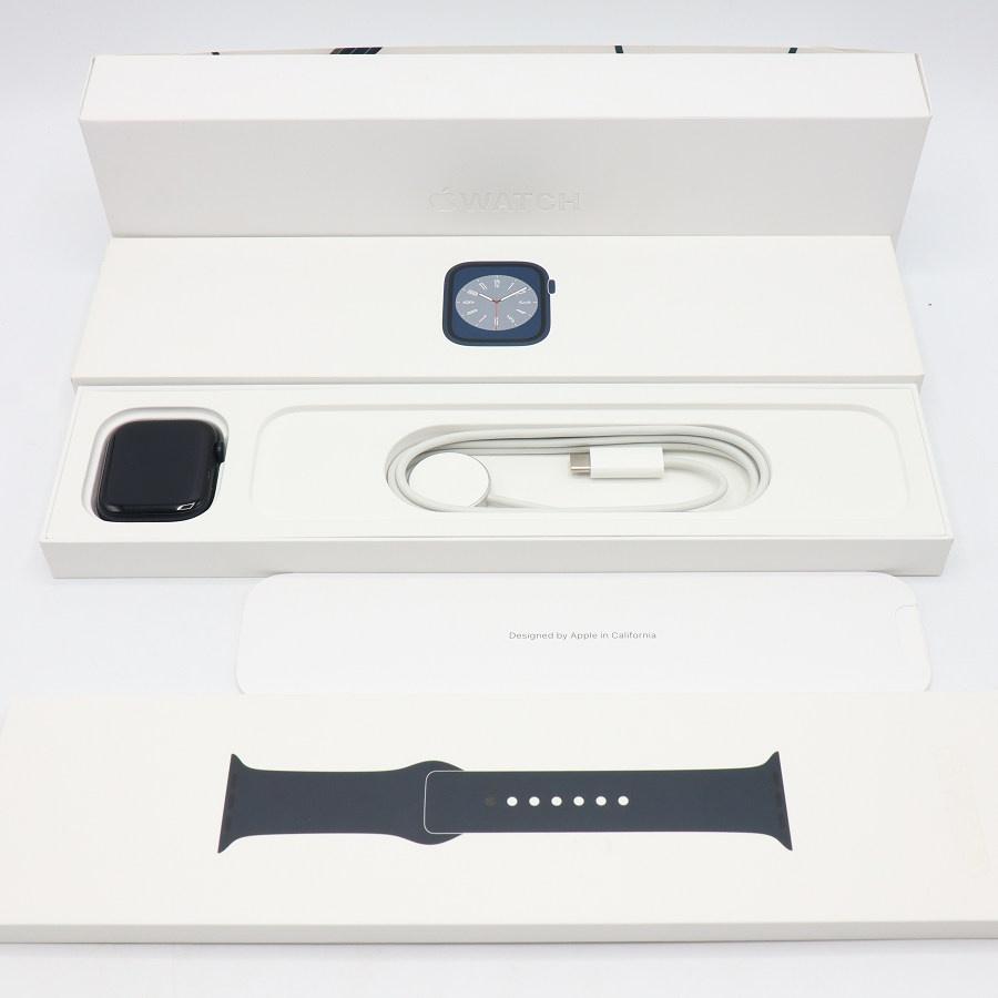 【ボーナスストア+5％】Apple Watch Series8 45mm GPS MNP13J/A ミッドナイトアルミニウムケース/ミッドナイトスポーツバンド アップルウォッチ 本体 | 