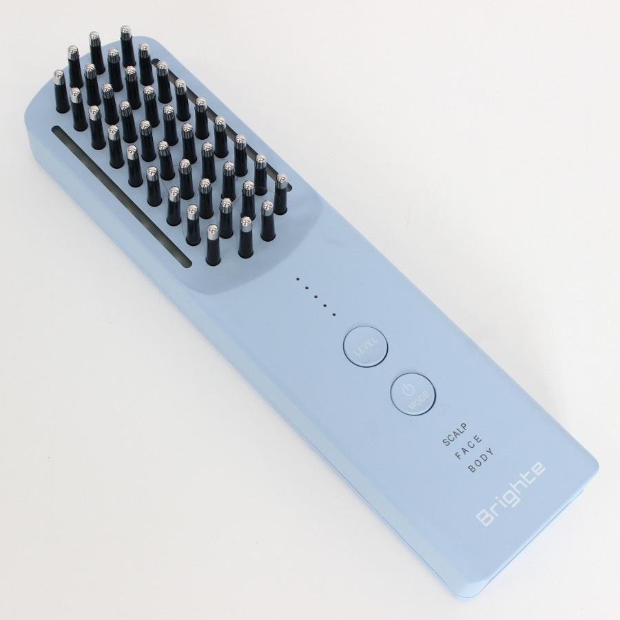 ボーナスストア+5％【美品】Brighte ELEKI BRUSH+ BRT-FSB180LB アイスブルー 美顔器 EMS フェイスケア ブライト エレキブラシ 本体 |  | 01