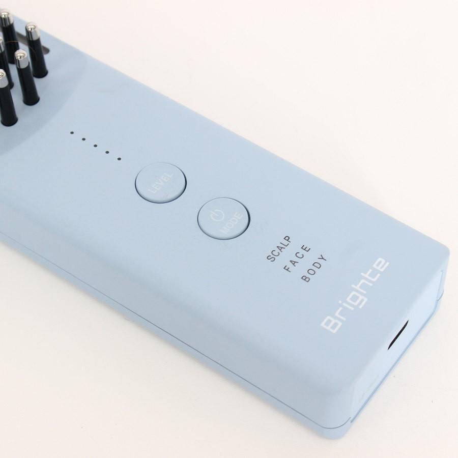ボーナスストア+5％【美品】Brighte ELEKI BRUSH+ BRT-FSB180LB アイスブルー 美顔器 EMS フェイスケア ブライト エレキブラシ 本体 |  | 03