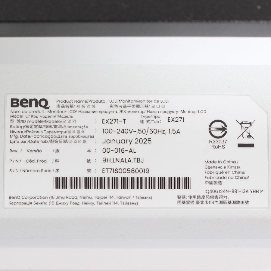 ボーナスストアPlus【美品】BenQ MOBIUZ EX271 27インチ ゲーミングモニター ベンキュー 本体 |  | 06