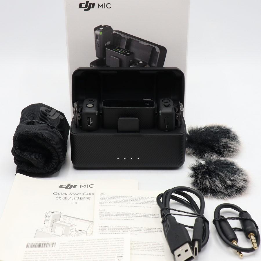 ボーナスストア+5％【美品】DJI Mic MICFCC ワイヤレスマイク トランスミッター×2+レシーバー+充電ケース | 