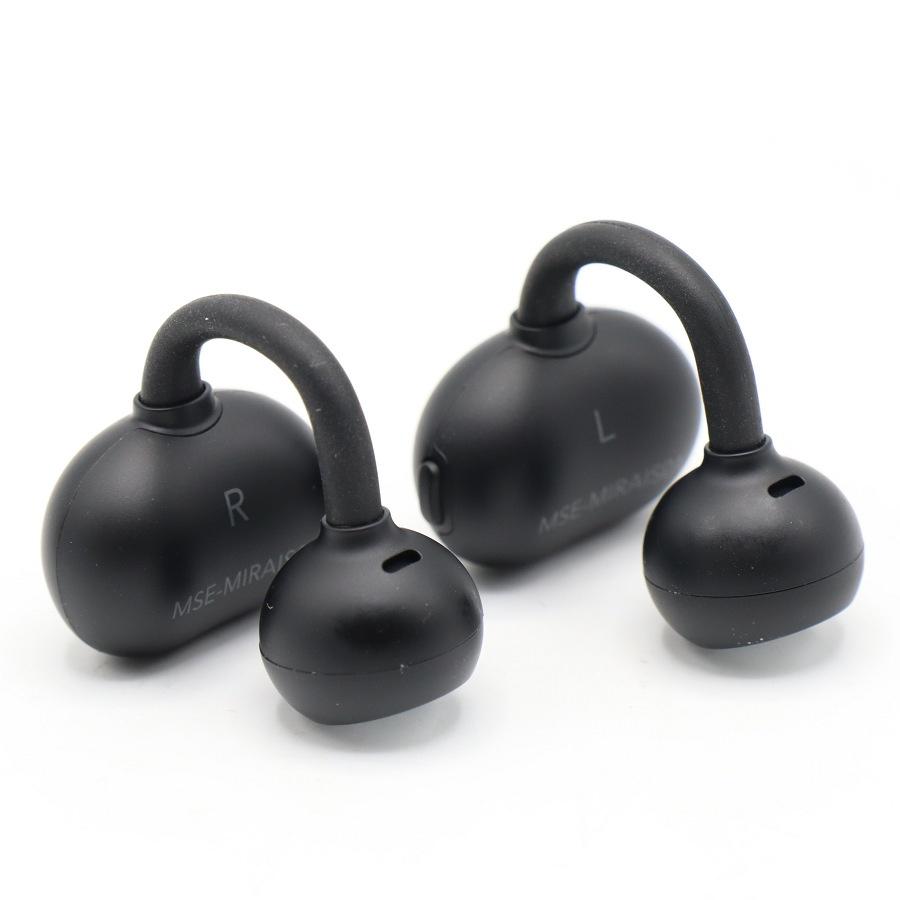 ボーナスストアPlus【美品】MIRAI SPEAKER Ear MSE-MIRAIS01-BLK イヤホン イヤカフ型オープンイヤーブラック ミライスピーカー 本体 |  | 08