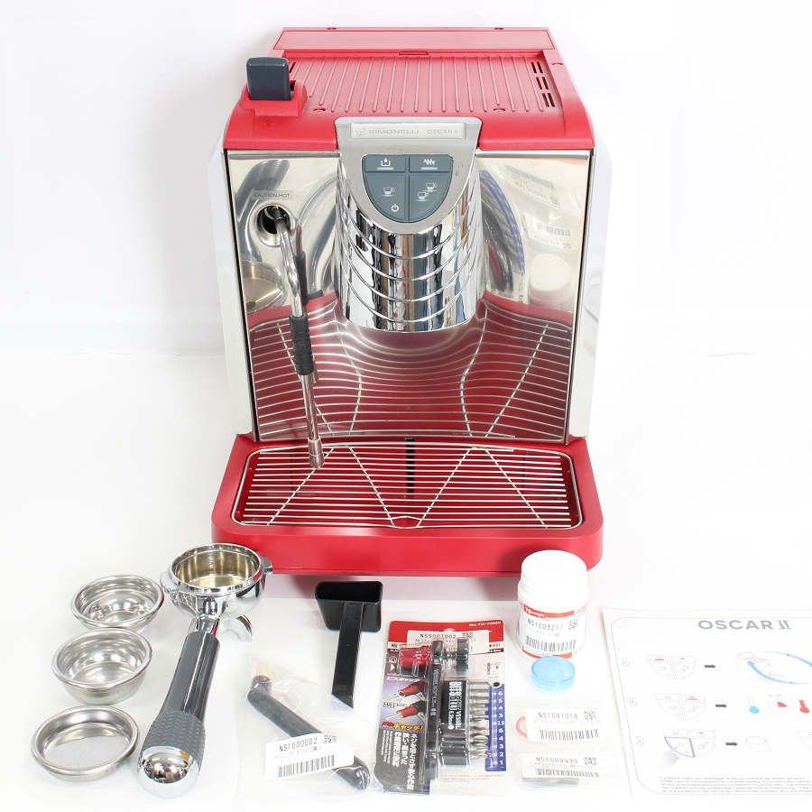 【ボーナスストアPlus】シモネリ オスカーII エスプレッソマシン レッド Nuova Simonelli Oscar2 本体 | 