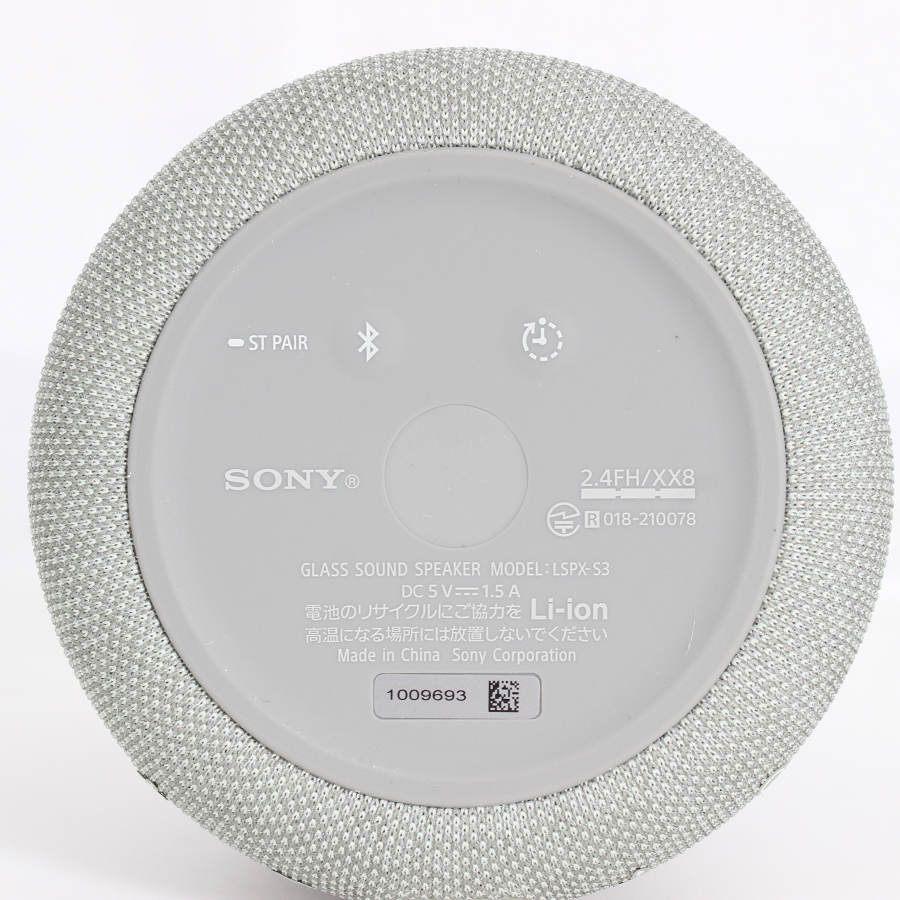 ボーナスストア+5％【美品】SONY LSPX-S3 グラスサウンドスピーカー Bluetooth LED ハンズフリー通話機能 ソニー 本体 |  | 08