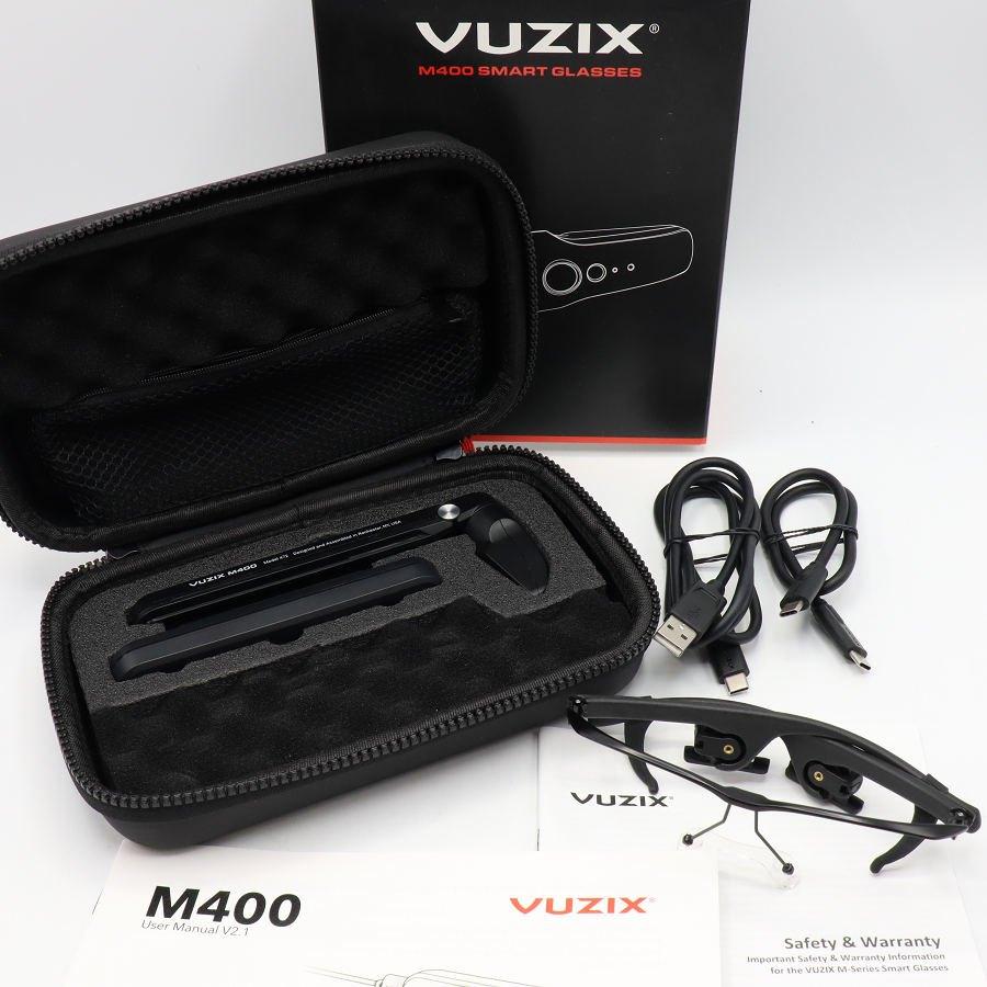 ボーナスストア+5％【美品】VUZIX M400 スマートグラス 750mAhバッテリー付属 有機ELディスプレイ ビュージックス 本体 | 