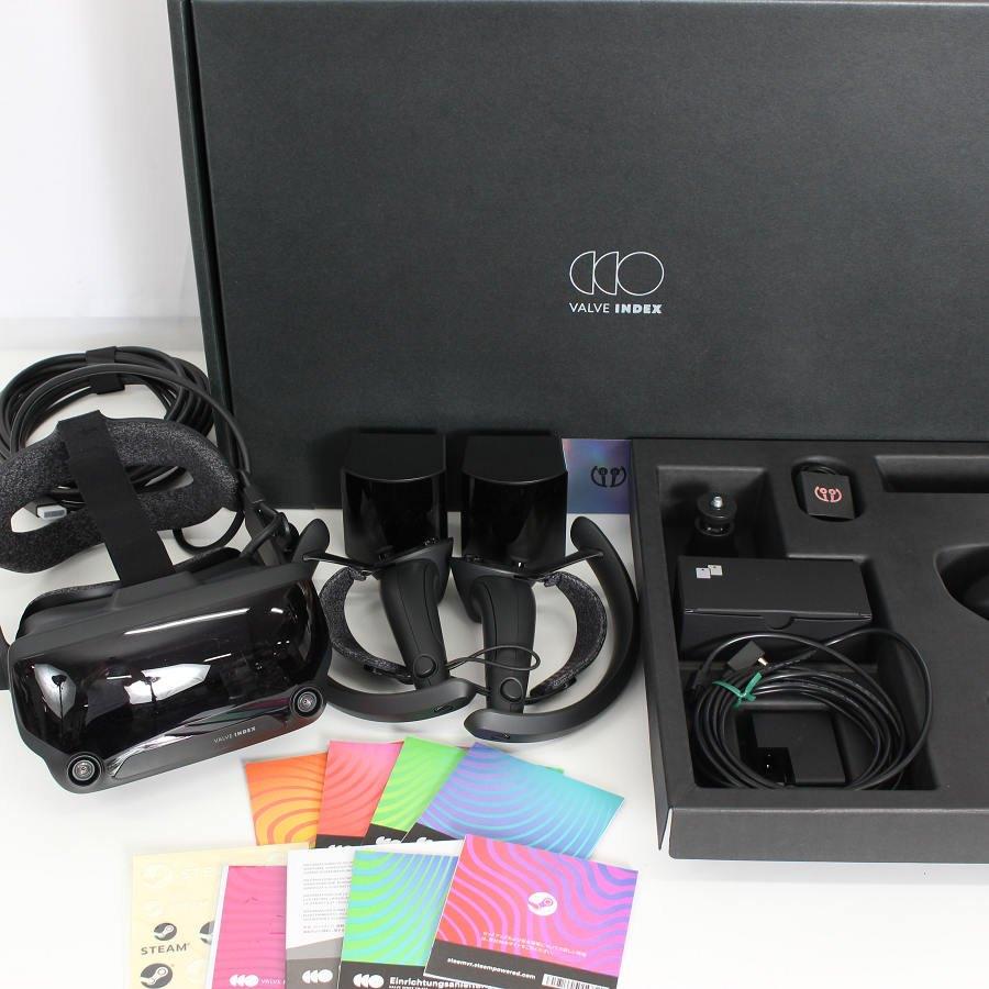 ボーナスストア+5％【美品】VALVE INDEX VRキット V003683-10 フルセット ヘッドマウントディスプレイ バルブ インデックス 本体 | 