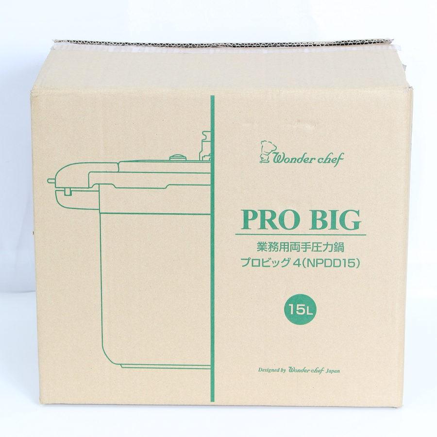 ボーナスストアPlus【新品】ワンダーシェフ Pro Big 4 NPDD15 プロ仕様 両手圧力鍋 15L 610478 Wonder chef プロビッグ4 本体 | 