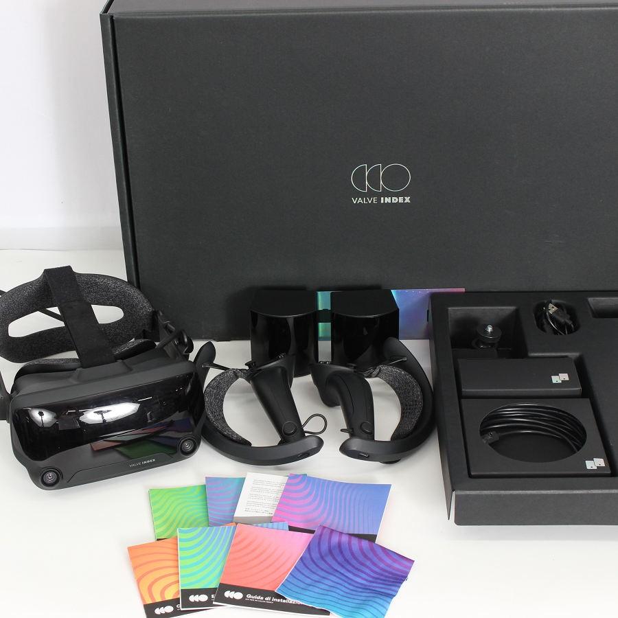 ボーナスストア+5％【美品】VALVE INDEX VRキット V003683-20 フルセット ヘッドマウントディスプレイ バルブ インデックス 本体 | 