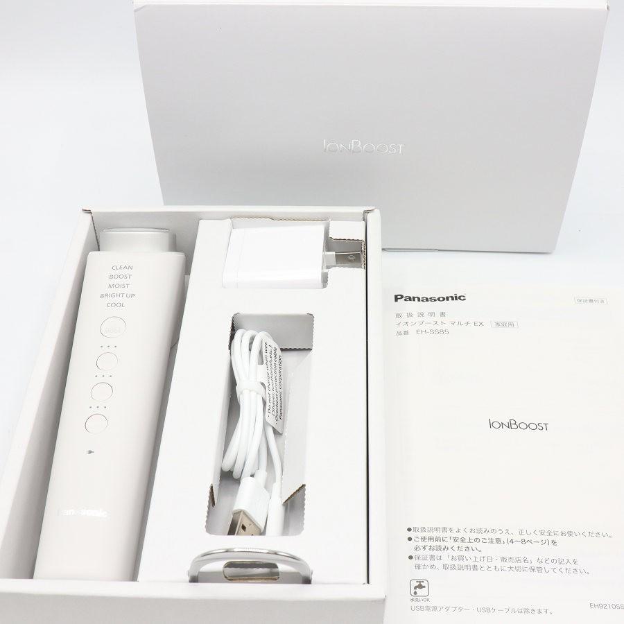 ボーナスストアPlus【美品】パナソニック イオンブースト マルチ EX EH-SS85-W ホワイト イオン美顔器 IONBOOST Panasonic 本体 | 