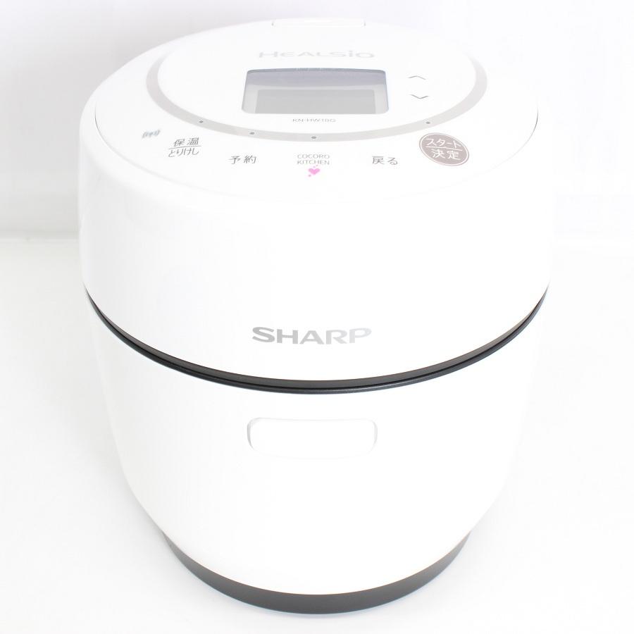 【ボーナスストアPlus】シャープ ヘルシオ ホットクック KN-HW10G-W 水なし自動調理鍋 圧力鍋 AIoT対応モデル ホワイト系 SHARP 本体 |  | 01