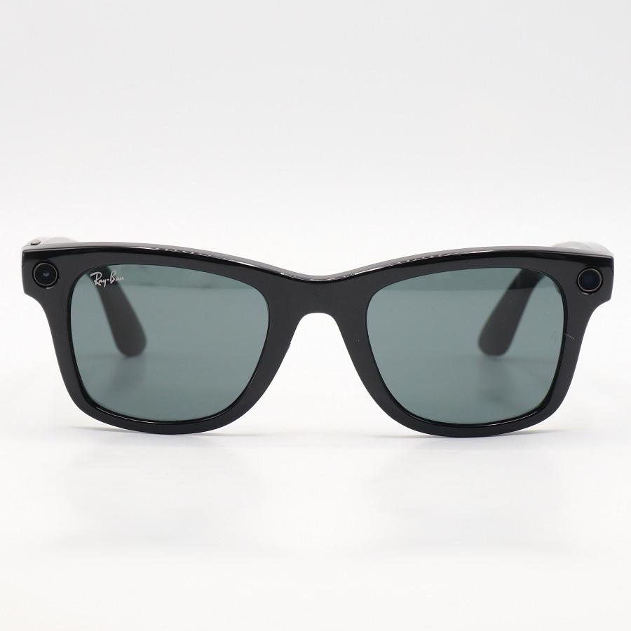 【ボーナスストア+5％】Ray-Ban Meta Wayfarer RW4006 601/7150 シャイニーブラック/G15 グリーン 電子機能付きサングラス レイバン メタ 本体 |  | 01